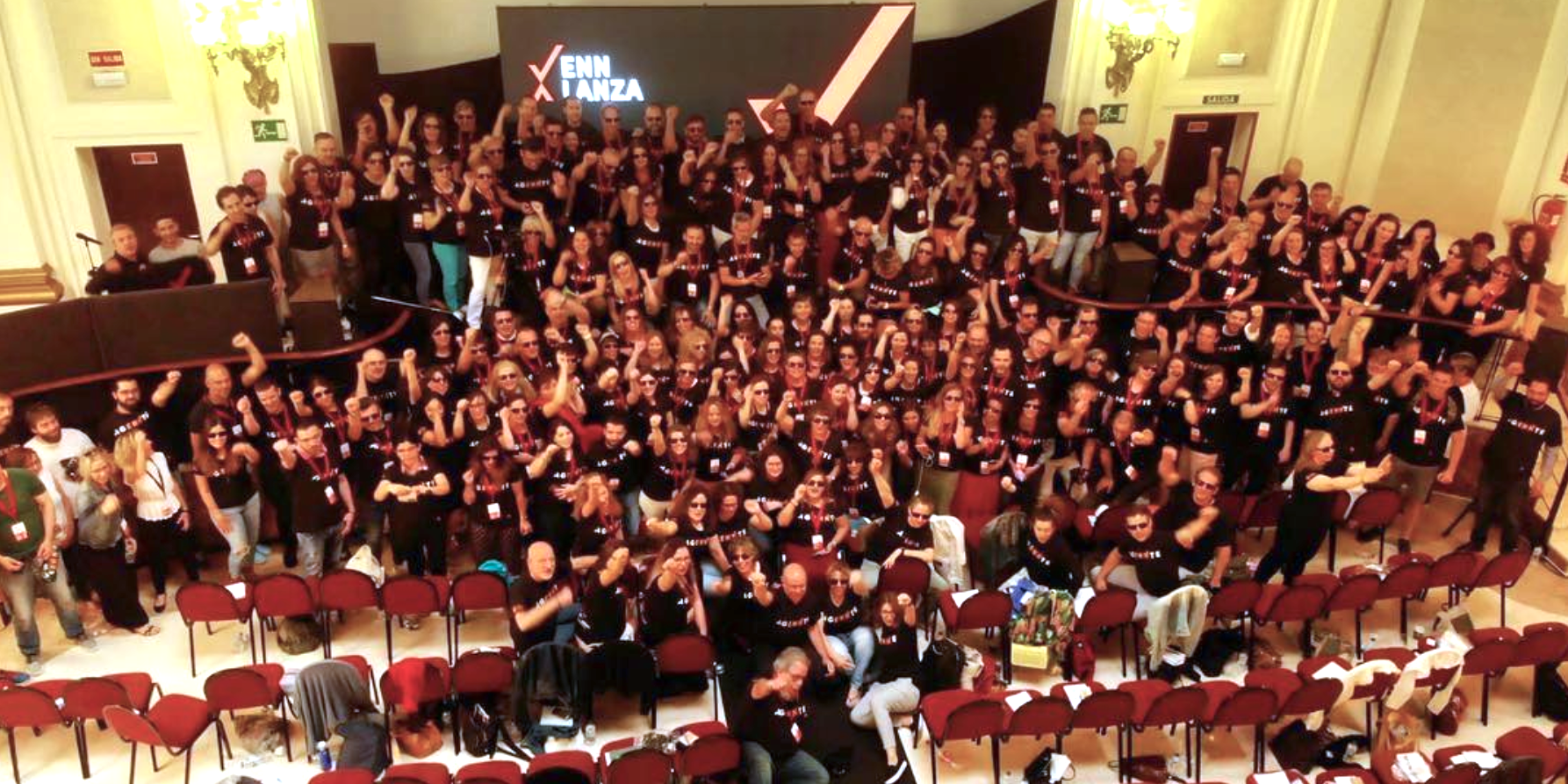 todos los asistentes al ennlanza2018 de miquel baixas y la escuela de nuevos negocios